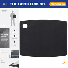 Non-Toxic 14.5" x 11.25" Dishwasher Safe Cutting Board - USA Made, Slate Color