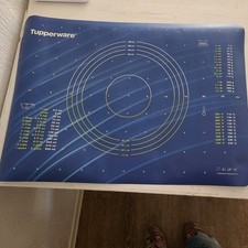 Tupperware Teigunterlage Backmatte ,Blau, 64x46cm,Neuwertig 