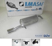 Imasaf ESD Auspuff Endtopf + Anbauteile für Peugeot 207 + CC + SW 1.6 HDI 2006-
