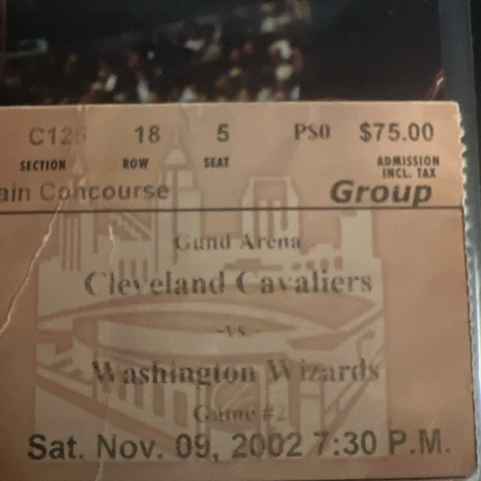 2002 Michael Jordan #23  And Original Ticket NBA Washington Wizards 8X10 Photo - Image 4 of 4