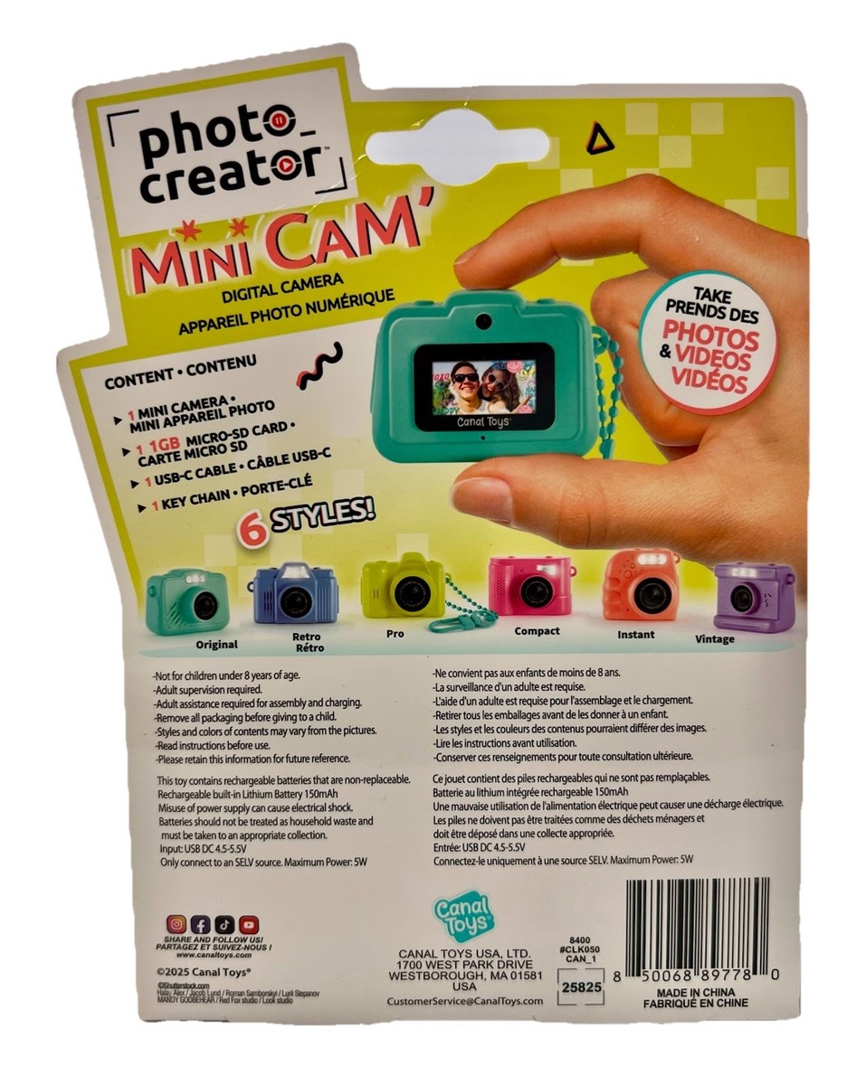 Photo Creator Mini Cam Turquoise Green Camera | eBay