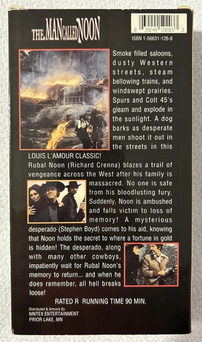 The Man Called Noon (VHS, 1993, 1973 Film) Richard Crenna - VG+ Tested - Picture 2 of 6