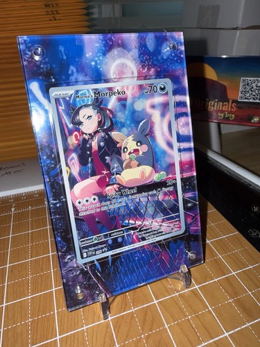Marnie's Morpeko SVP 206  Black Star Promo Pokemon TCG Extended Art Case