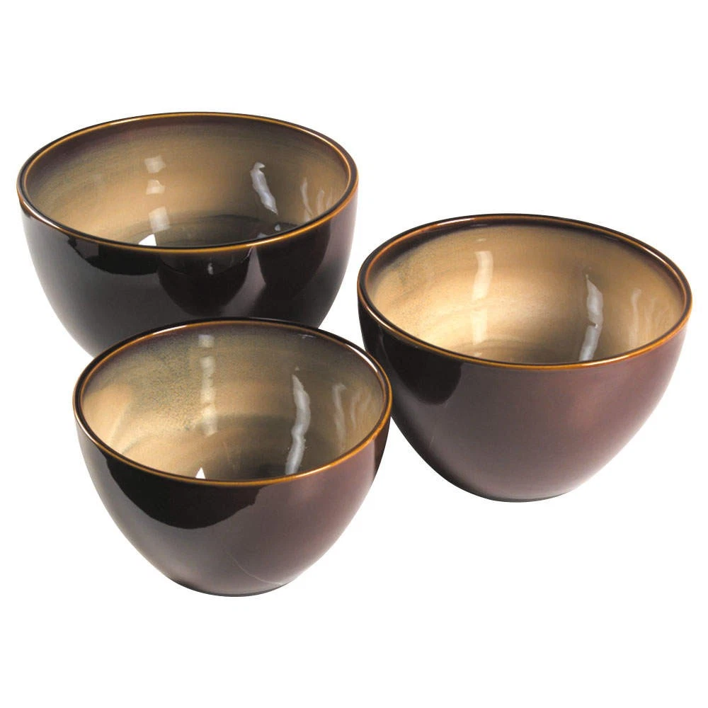 Sango Nova Brown Mixing Bowl Set 2234030