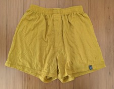 NWOT Ibex Merino Wool Boxers Men Small yellow MADE IN USA