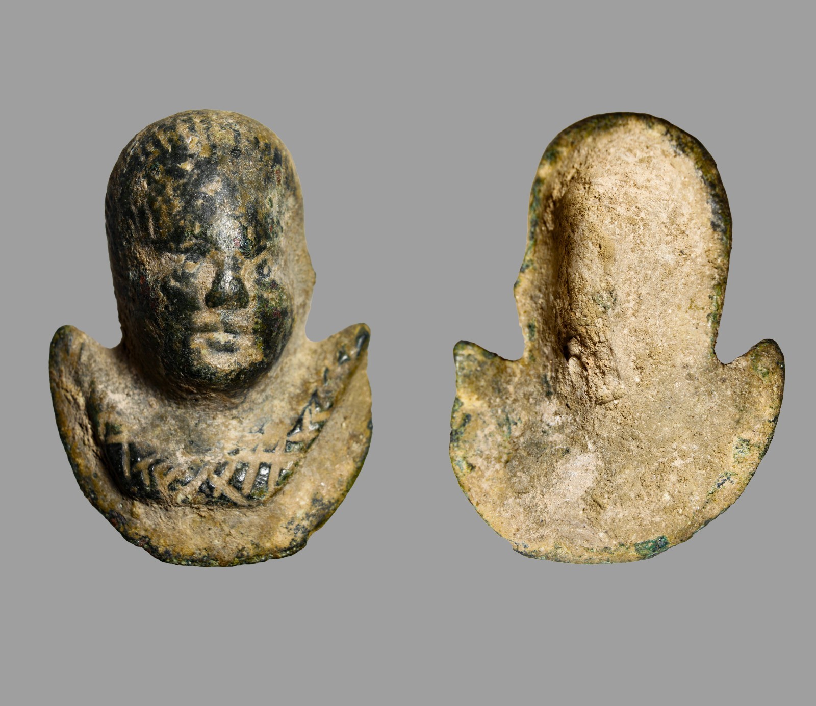 Hellenistic Greek Bronze Votive Bust 200BC Authentic Ancient Artifact Figuirine