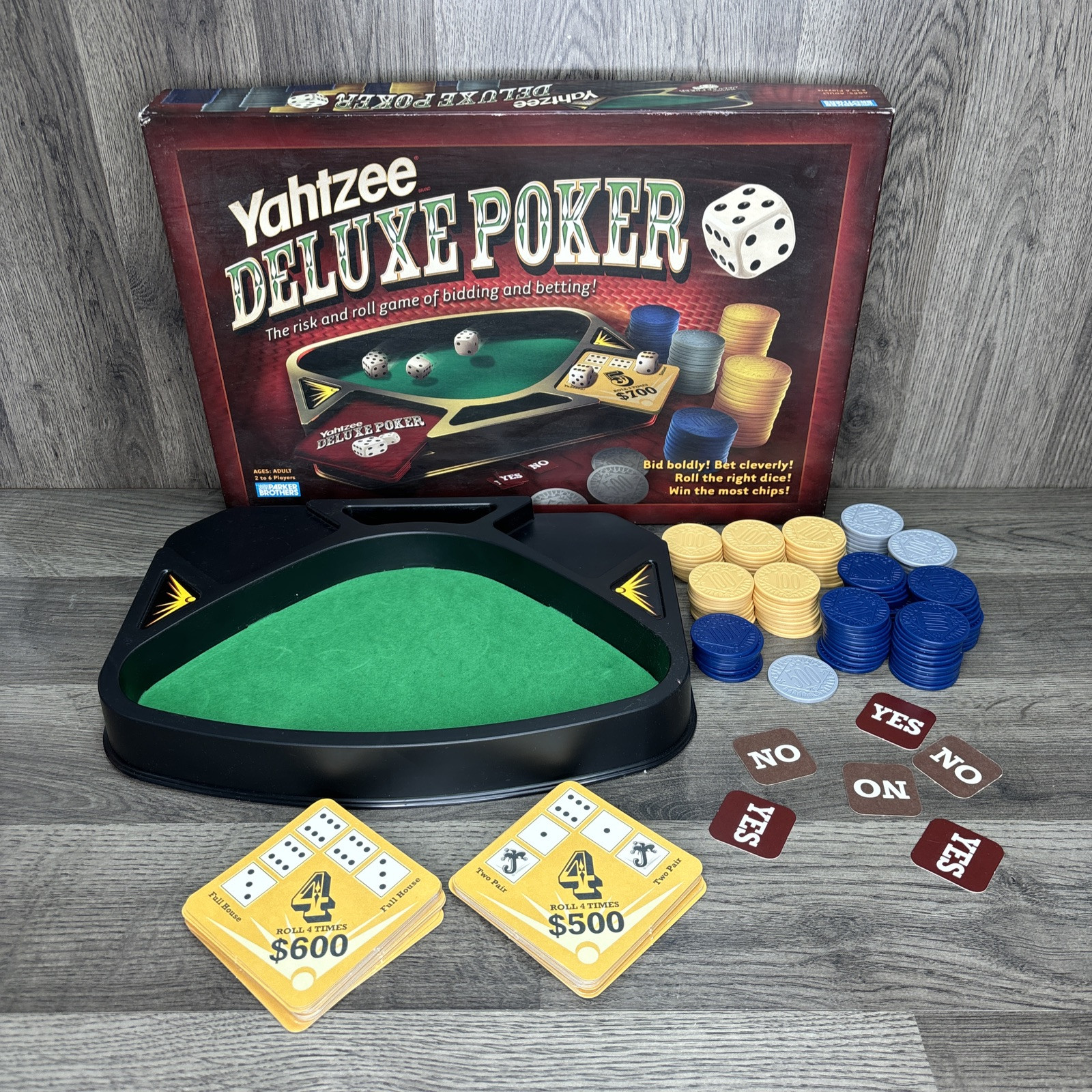 Yahtzee Deluxe Poker Game Parker Brothers Hasbro 2005 | eBay
