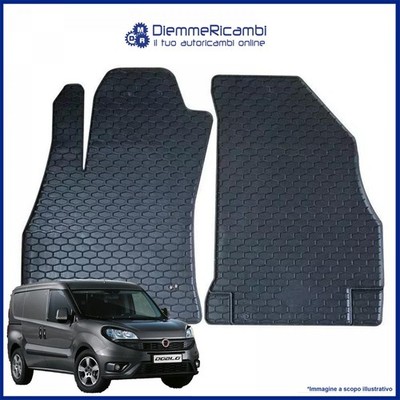 Tappetini Auto In Velluto Su Misura Per Fiat Doblo II (2009-2020) - Set Lato Guida Con Fissaggi