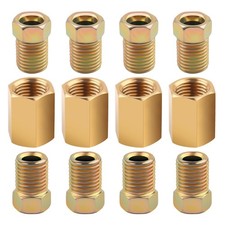 12pcs 316 Brake Line Fittings Kit316 Brake Line Unions Tube Nuts For D...