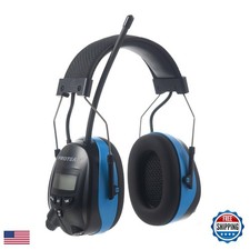 PROTEAR AM/FM Radio Headphones 25dB NRR,Noise Reduction Safety Earmuffs,Digital