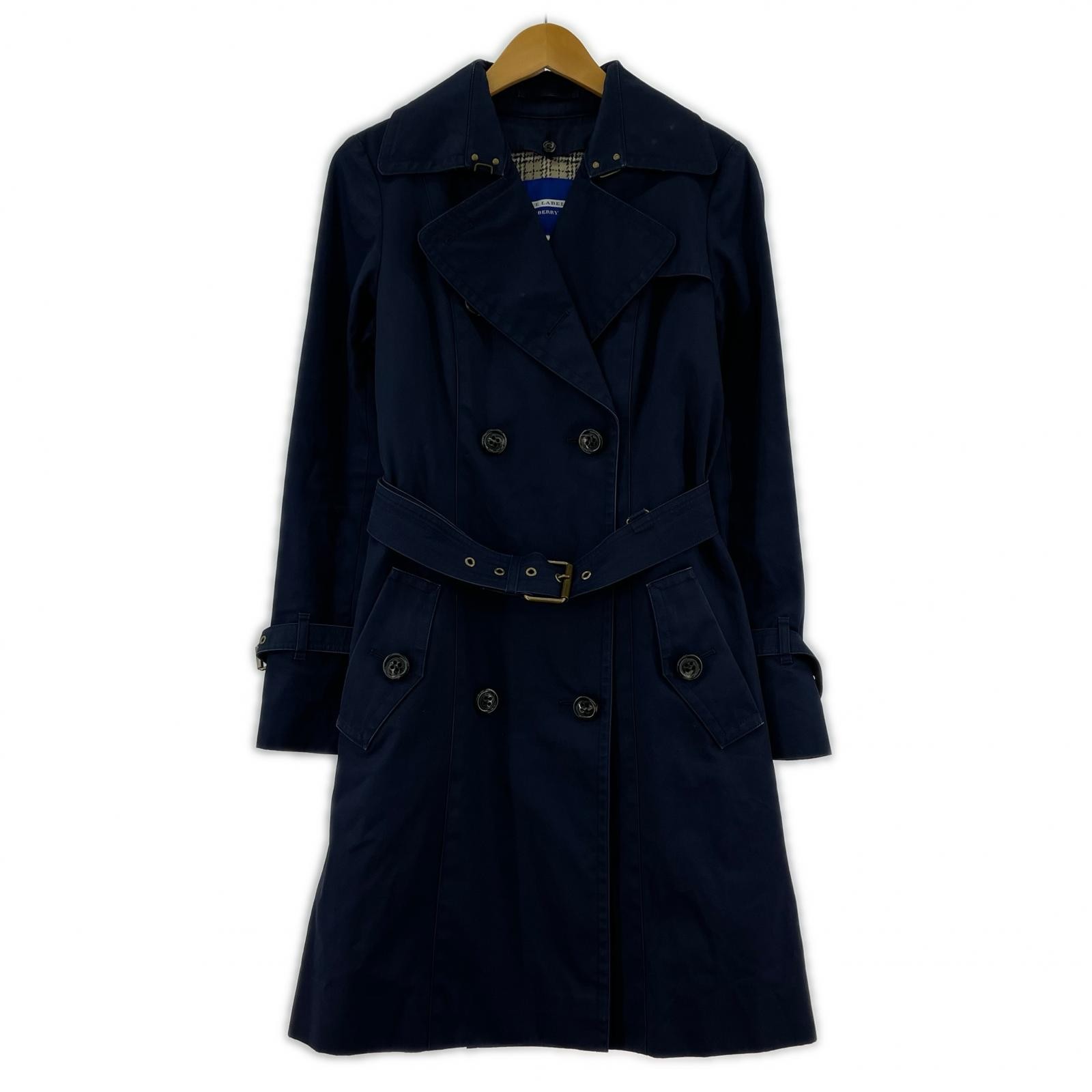 BURBERRY BLUE LABEL E 1A17-130-29trench coat size38/Navy