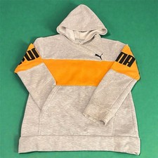 Puma Gray Orange Hoodie Youth XL 18 20