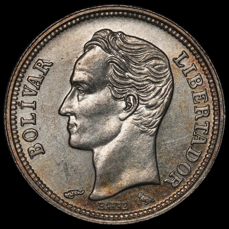 Venezuela - 50 Centimos - 1960 - Item #1 - Silver .835 - 0.067 ASW