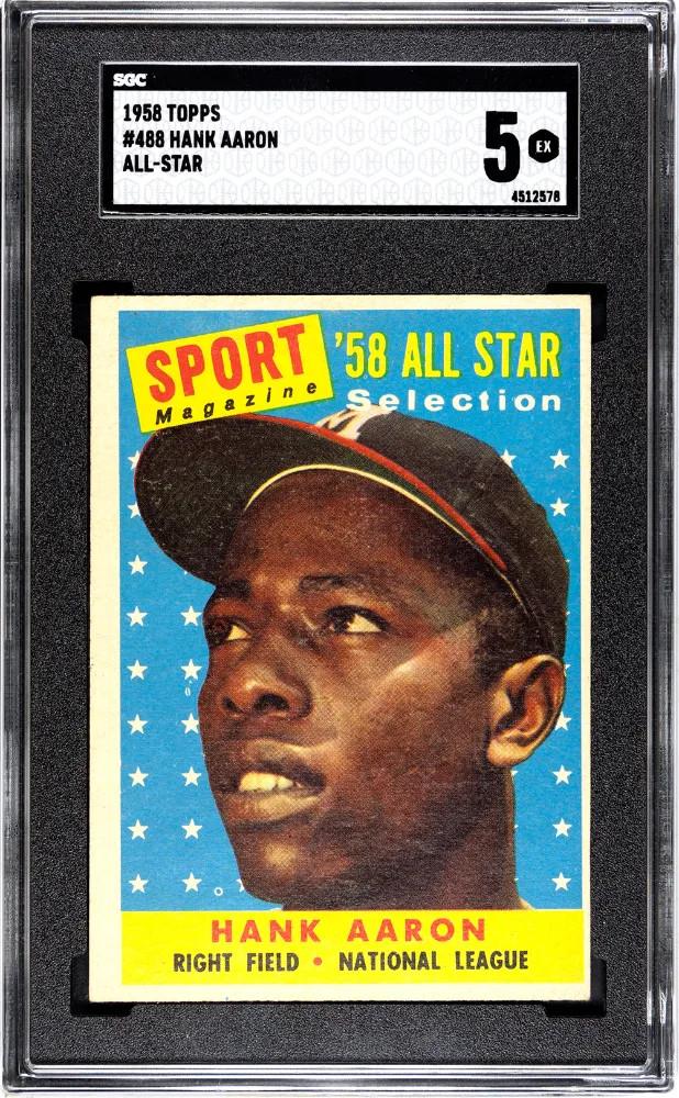 1958 Topps Hank Aaron #488 All Star SGC 5