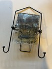 Small Antique Chip Edge or Scalloped Edge Mirror On Stand — photo 2