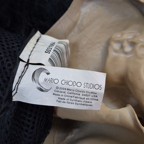 Vintage Half Face Skinned Skull W/ Hair Mario Chiodo Studios 2005 Halloween Mask - Bild 5 von 5