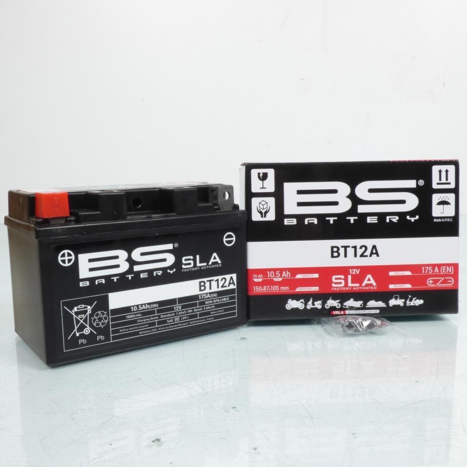 Batterie YT12A pour Suzuki GSR 750 résistant aux démarrages difficiles