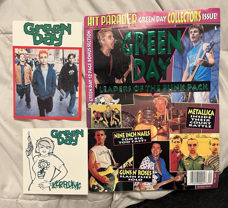 Green Day Hit Parader April 1995 Collector’s Edition Magazine Postcards