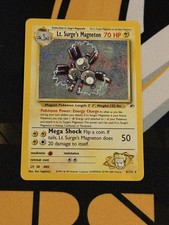 Lt. Surge's Magneton - Holo Gym Heroes 8/132 Unlimited Holo Rare -Pokémon TCG