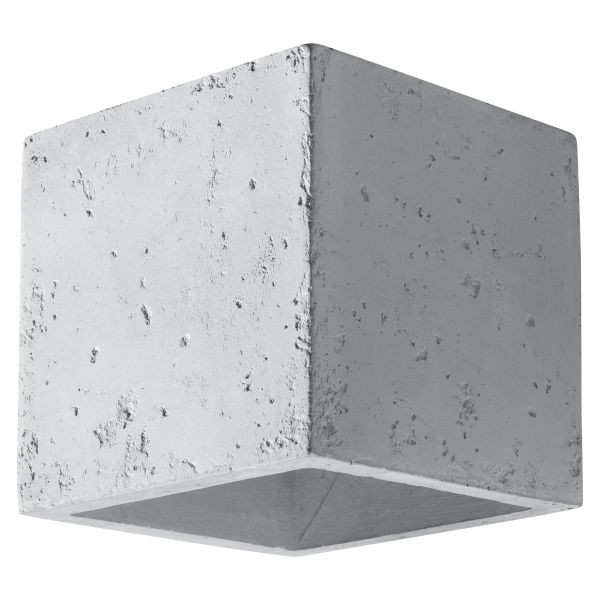 Applique béton gris G9 Quad en pierre minérale haut de gamme