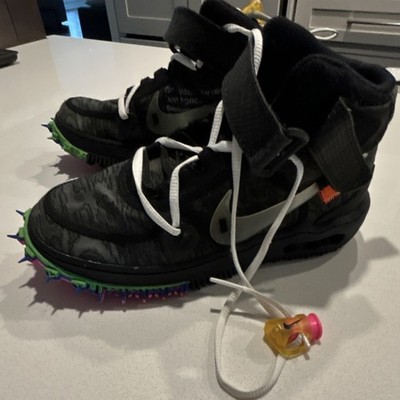 Nike x OFF WHITE off white air force one High Top Spiked Black Green Pink Blue