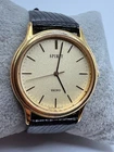 Vintage Men's Seiko Spirit 8N41-6130 Gold Tone Quartz Watch New Battery