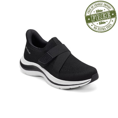 Easy Spirit Women s EASYGO Knit Lightweight Slip On Sneaker Black, Choose Size
