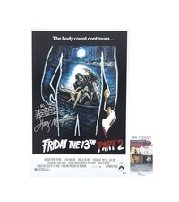 Friday The 13th 2 Harry Manfredini Music Composer Signed 12x18 Poster Sketch JSA