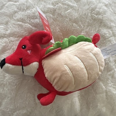 NEW, 2025 Valentine s Day HOTDOG PUPPY Plush 8'' Stuffed Animal PLUSH.   Weiner