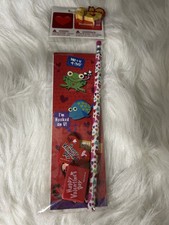 4 Pcs Valentine's Day Pencil ,Wood Pencil with 3 Erasers