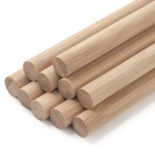 Wooden Dowels for Crafts, Sticks 1/2"x12"-10PCS, 10PCS - 1/2" x 12"