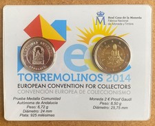 E721 SPAIN COIN  TORREMOLINOS 2014  2 EUROS.
