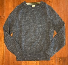 Crewcuts J Crew Boys sweater Size 4/5 100 Cotton Lightweight Heather Indigo