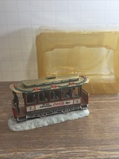 1993 Coca Cola Town Square Collection Porcelain 5" Trolley Car Free Shipping