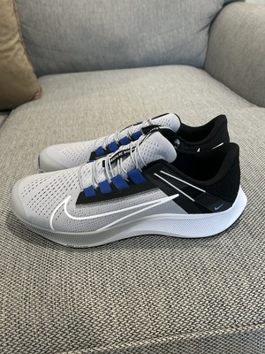 Size 15-Men s Nike Air Zoom Pegasus 38 FlyEase Shoes Wolf Grey Royal Blue New