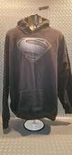 Superman Steel Logo Hooded Sweatshirt