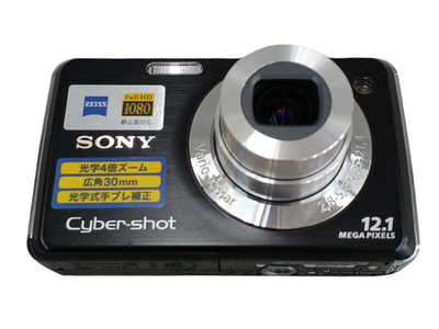 SONY Cyber-Shot DSC-W220 Black 12.1MP Compact Digital Camera From