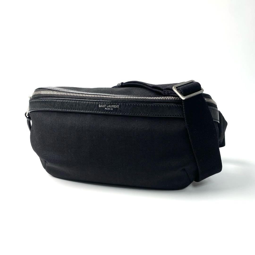 Saint Laurent marsupio in vita diagonale in pelle usatotico autent ott