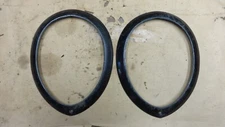 NOS 1939 Ford Deluxe HEADLIGHT RINGS / BEZELS/ DOORS Original pair Painted