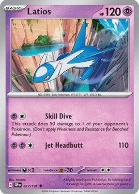 Pokemon Latios 077/191 Regular Uncommon Surging Sparks Psychic NM MLC | eBay Pokemon Latios 077/191 Regular Uncommon Surging Sparks Psychic NM MLC | eBay