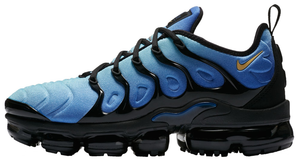 vapormax plus blue and black