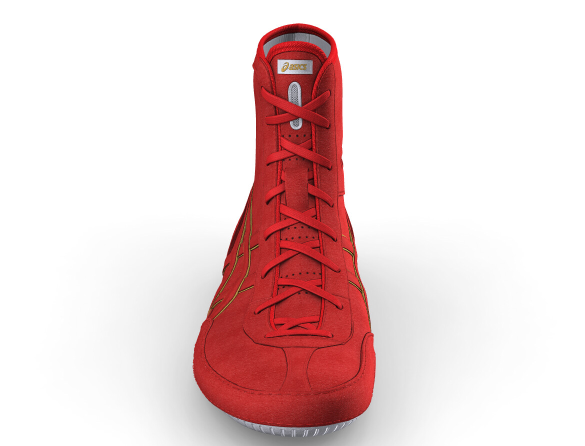 アシックス レスリングシューズ レッド EX-EO (TWR900) #545 In stock】ASICS Wrestling Shoes 1083A001 EX-EO TWR900 Red x