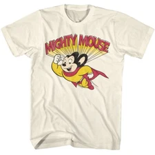 Mighty Mouse Hero Flying Men's T Shirt
