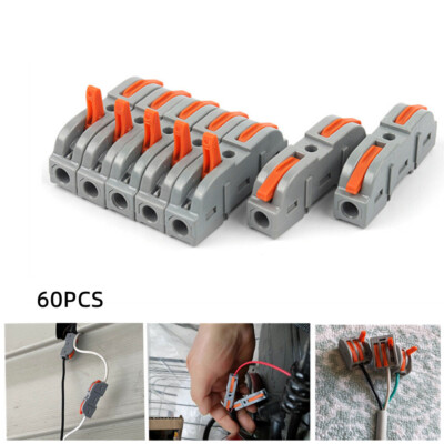 84PCS Lever Nuts Wire Connectors Kit,2 3 5 Port Electrical Lever Wire