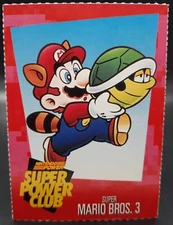1990s Nintendo Super Power Club Magazine Card #36 Super Mario Bros 3 NES Tanooki