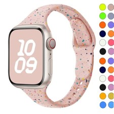 Silicone Strap For Apple Watch Band iWatch series 10 9 8 SE 7 6 Ultra 2