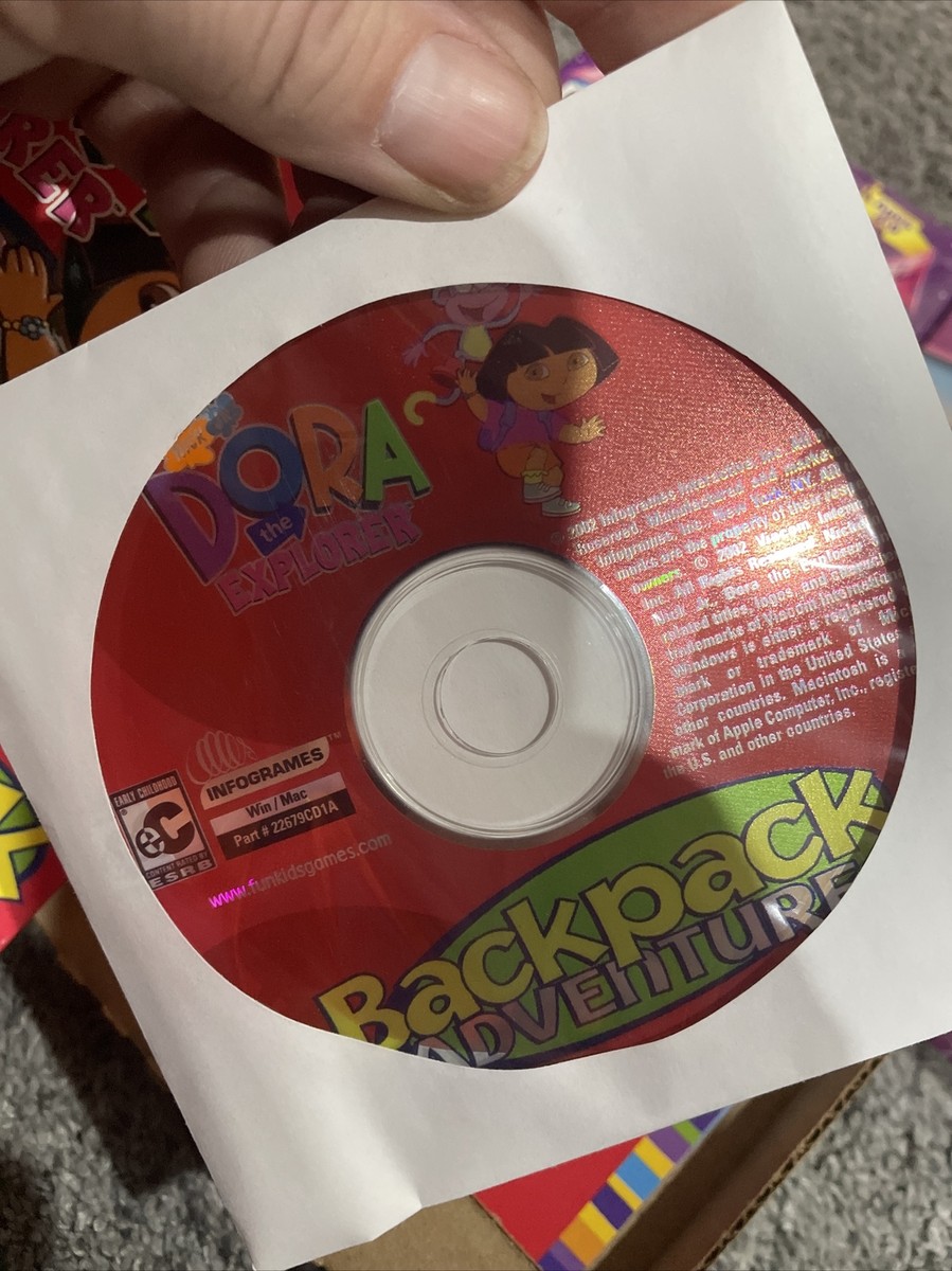 Dora the Explorer Backpack Adventure PC CD ROM B3 Plus 3 Bonus