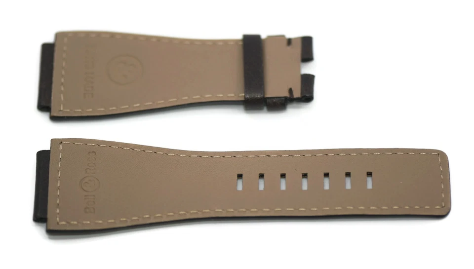 Pulseira de couro marrom Bell & Ross 24 mm - Imagem 2 de 2
