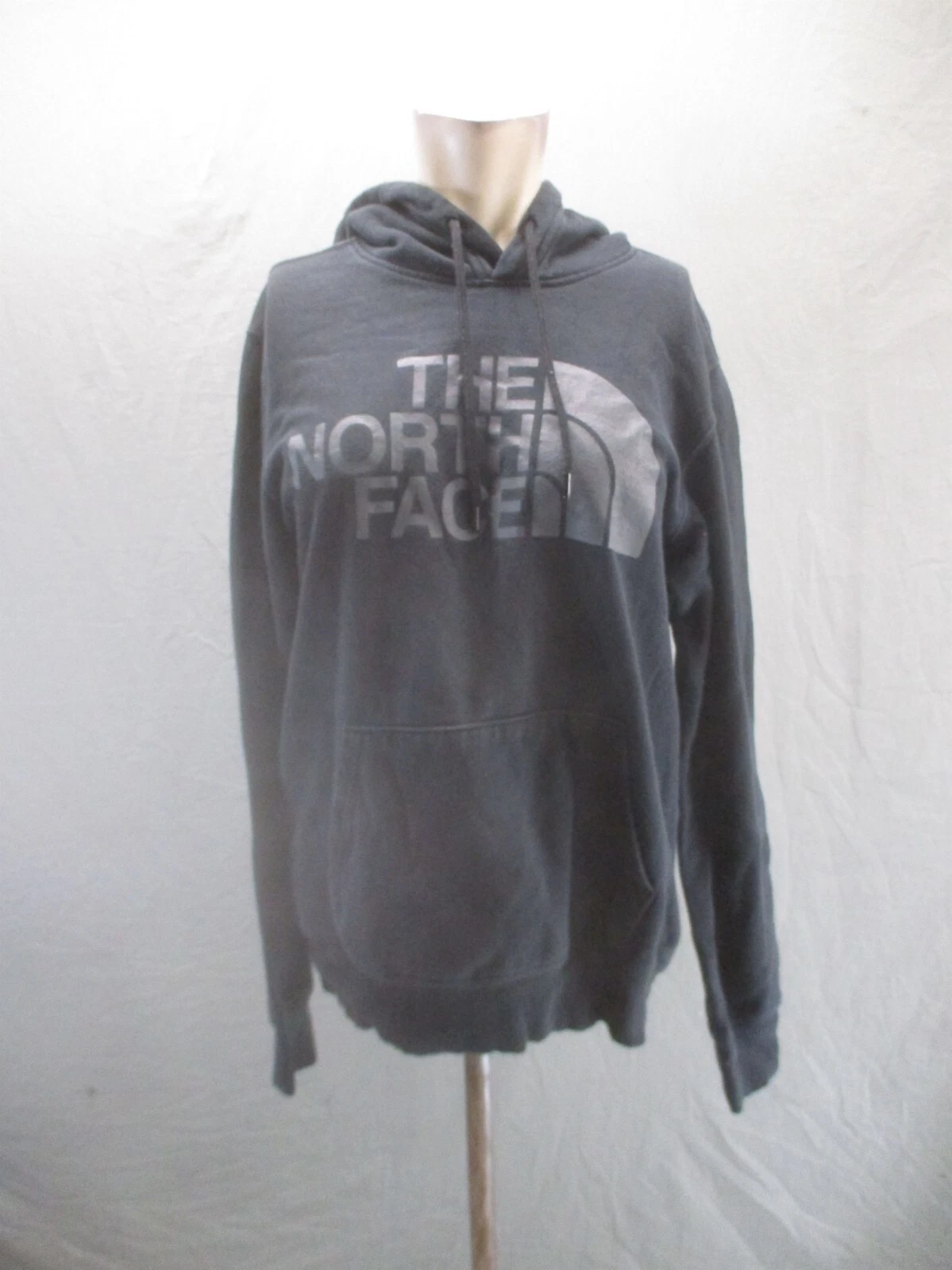 The North Face Size S Mens BLK Cotton Blend Fleece Lined Athletic Hoodie 941
