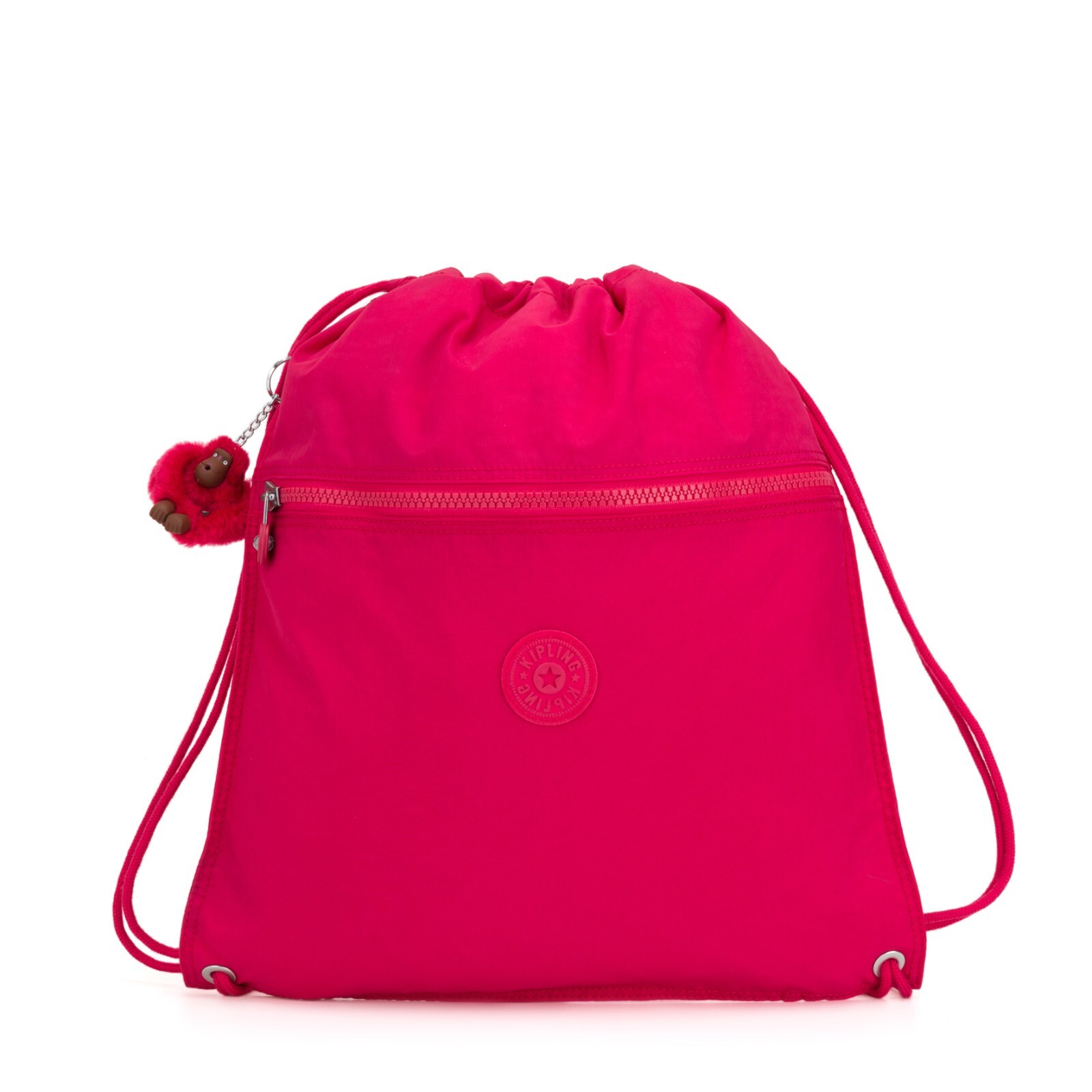 Kipling SUPERTABOO Medium Drawstring Bag - True Pink RRP £29 - Image 4